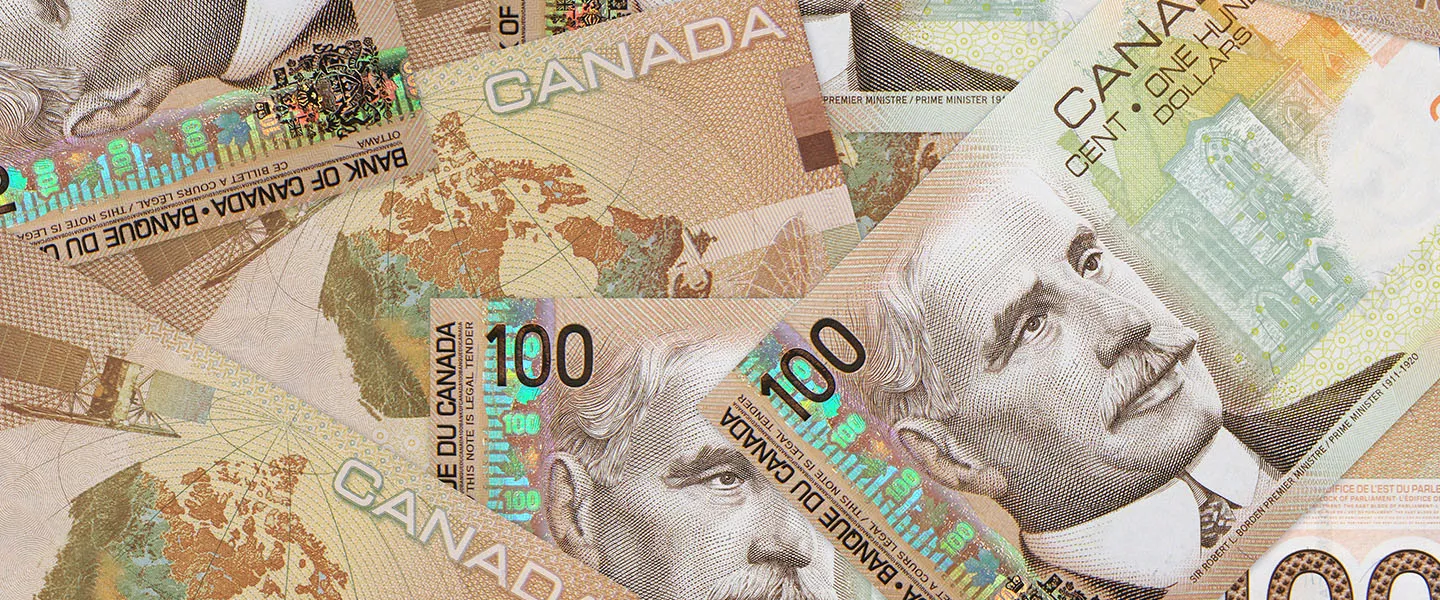 canadian 100 bills